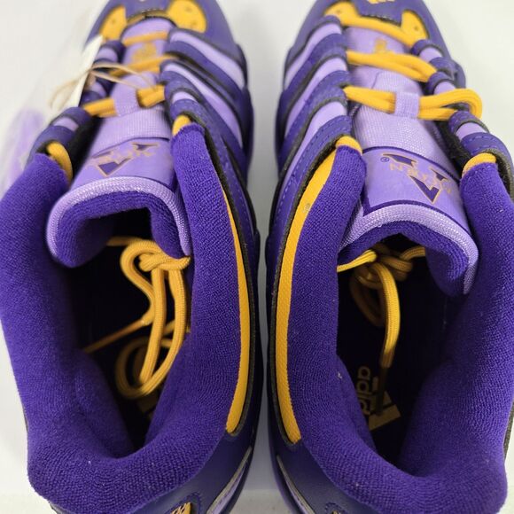 Adidas Crazy 8 Low HBCU Alcorn State Mens 12 Purple/Yellow IH5120 - Picture 6 of 9